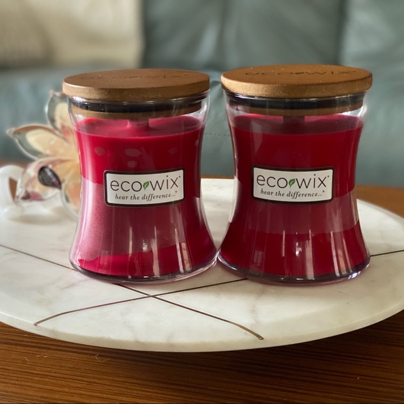 Eco Wix Other - 🍁🍎CRACKLE Wood Wick ECO WIX Apple CANDLE SET (2)